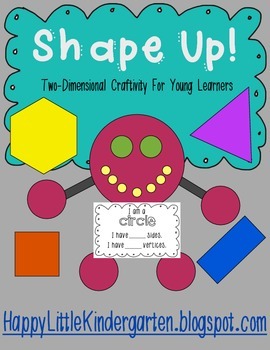 Preview of Shape Activity Craft:  circles, squares, rectangles, hexagons, and triangles