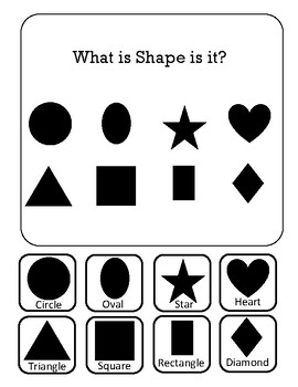 Preview of Shape Adapted Book with Sign Language and Spanish