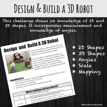 Preview of Shape & Angles: Build and Design a 3D Robot