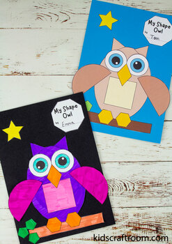 Preview of Shape Animal Craft / Owl Craft / 2D Shape Activities