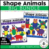 Shape Animal Crafts Big Bundle | Shape Activities | 2D Shapes