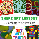 Shape Art Lessons - 8 Elementary Elements of Art Projects (K-5)