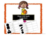 Shape Attribute Worksheet or Assessment Page ~ Sides and Corners