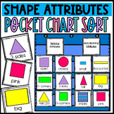 Shape Attributes Pocket Chart Sort Defining & Non Defining