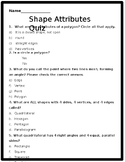 Shape Attributes Quiz