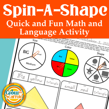 Preview of Spin-A-Shape - Geometric 2D Shape Attributes and Adjective Order Activity