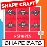 Shape Bat Craft / Halloween Math Craft / Halloween Bat Craft