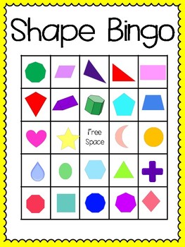 Just Shapes & Beats Bingo Card