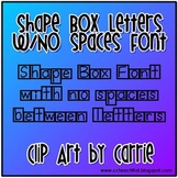Shape Box Letters (No Space Between Letters) Font