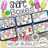 Shape Boxes MEGA Bundle Summer | Preschool Math Centers | 