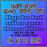 Shape Boxes (NO Spaces Between Letters) Font