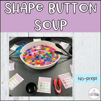Preview of Shape Button Soup 2D Math Recipe Cards - Math Counting Centre