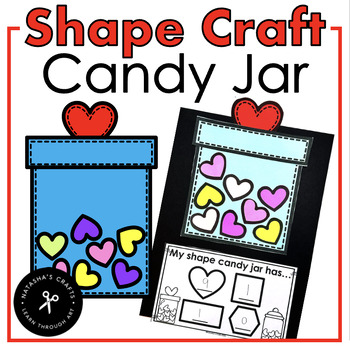 Preview of Shape Candy Jar Math Craft