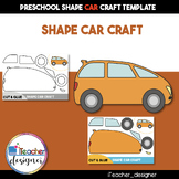 Shape Car Craft - Cut and Glue Activity for Kids
