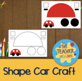 Preschool Shape Car Craft Template