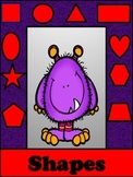 Shape Cards Bold Monster Purple