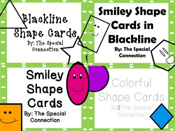Preview of Shape Cards: Colorful Edition Bundle