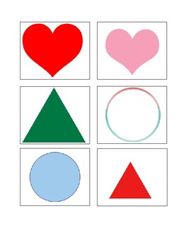 Preview of Shape Cards: Receptive/Expressive ID