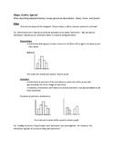 Shape, Center, Spread (Quick Reference Sheet for AP Statistics)