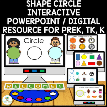 Preview of Shape Circle Interactive PowerPoint / Digital Resource Prek, TK, K & Spec Educ