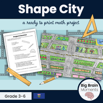 Preview of Shape City - Hands on Geometry Math Project Focusing on Triangle and Polygons