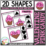 Shape Clip Cards: Valentine Pink Candy Freebie