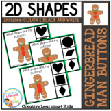 Shape Clip Cards: Gingerbread Man Buttons