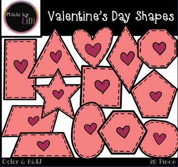 Preview of Shapes Clipart - Valentine's Day Shapes