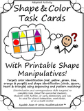 Shape & Color Adapted Book with Task cards - An Adapted Activity!
