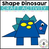 Dinosaur Shape Craft Template Kindergarten Preschool Activ