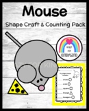 Mouse Shape Craft and Counting Math Activity