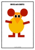 Mouse Shape Craft - A creative Math Center (Color and B&W)