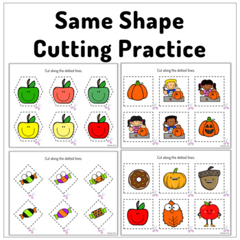 Shape Cutting Practice with Scissors Preschool - Bats by Hajar Tots