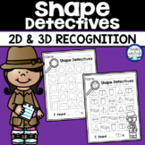 Shape Detectives | 2D and 3D Shape Recognition Worksheets