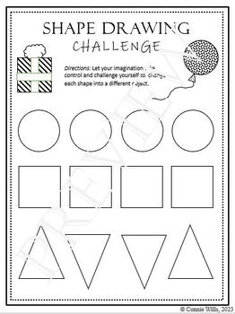 Printable Speed Drawing Challenge for Kids