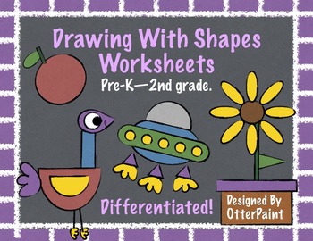 Preview of Shape Drawing Worksheets.