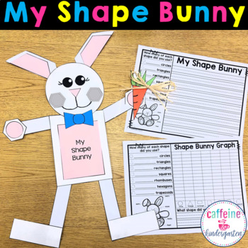 Preview of Shape Easter Bunny - Math Craft