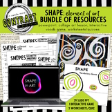Shape: Element of Art LESSON BUNDLE w/ Powerpoint, Art Les