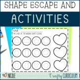 Shape Escape Room Identifying  2D Shapes Prek, Kindergarten 