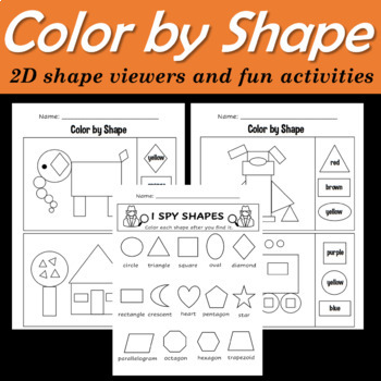 Shape Finders | I SPY 2D Shapes | Shape Detective Activity - 20 ...