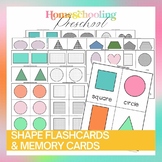 Shape Flashcards and Memory Match Cards