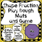 Shape Fraction Play Dough Mats and Fraction Game