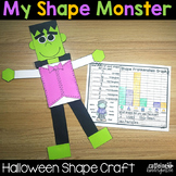 Halloween Math Activities - Shape Frankenstein Monster Craft