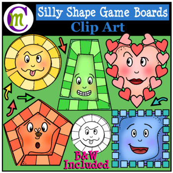 Preview of Shape Game Boards Clip Art