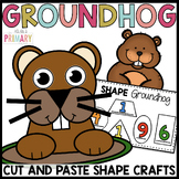Shape Groundhog craft | Groundhog Day craft and activities