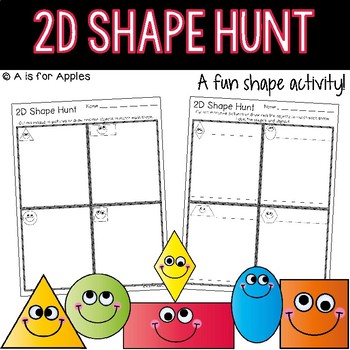 2D Shape Hunt FREEBIE by A is for Apples | Teachers Pay Teachers