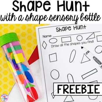 Shape Hunt for Preschool, Pre-K, and Kindergarten by Pocket of Preschool