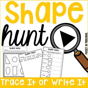Preview of Shape Hunt for Preschool, Pre-K, and Kindergarten