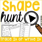 Shape Hunt for Preschool, Pre-K, and Kindergarten