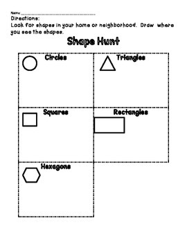 shape hunt homework